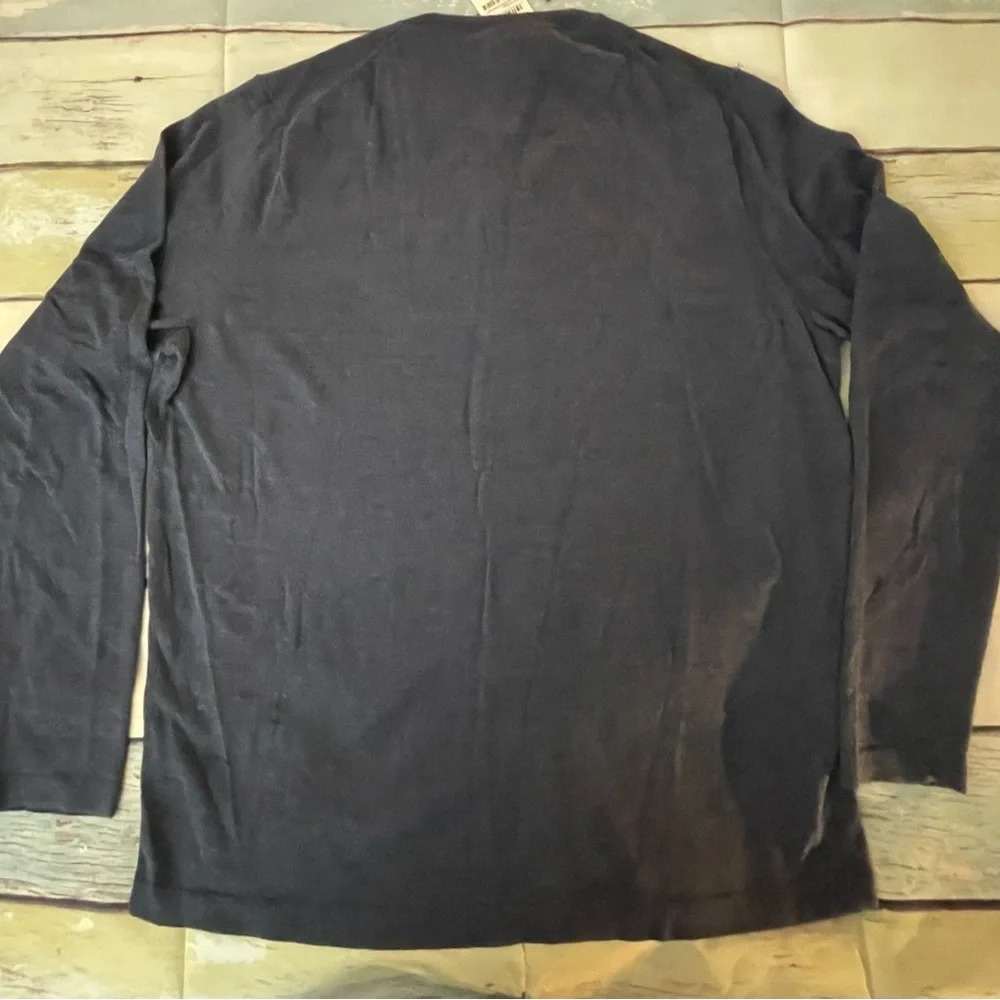 NORDSTROM MEN'S SHOP – Long Sleeve Slub Henley, NAVY BLAZER HEATHER / XL, NWT - Picture 9 of 9